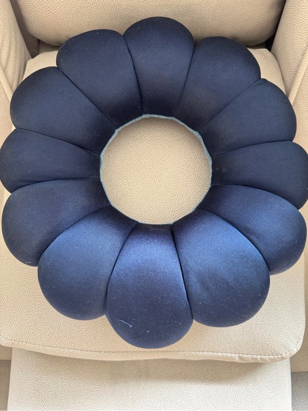 Blue Flower Neck Support Pillow